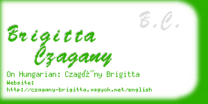 brigitta czagany business card